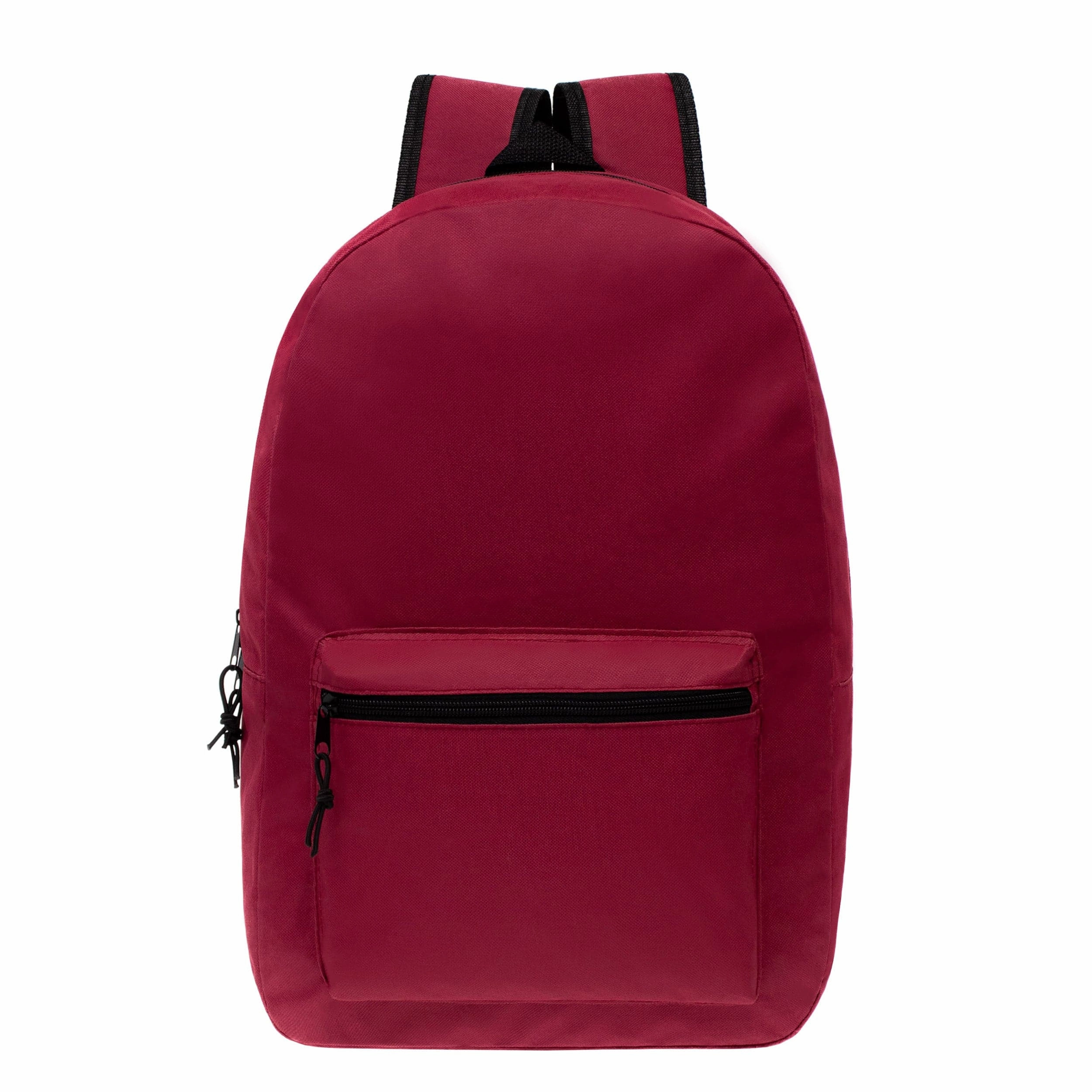 15" Kids Basic Wholesale Backpack in 12 Colors- Bulk Case of 24