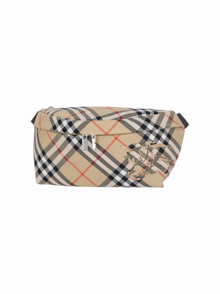 'Check' Logo Belt Bag ?Beige