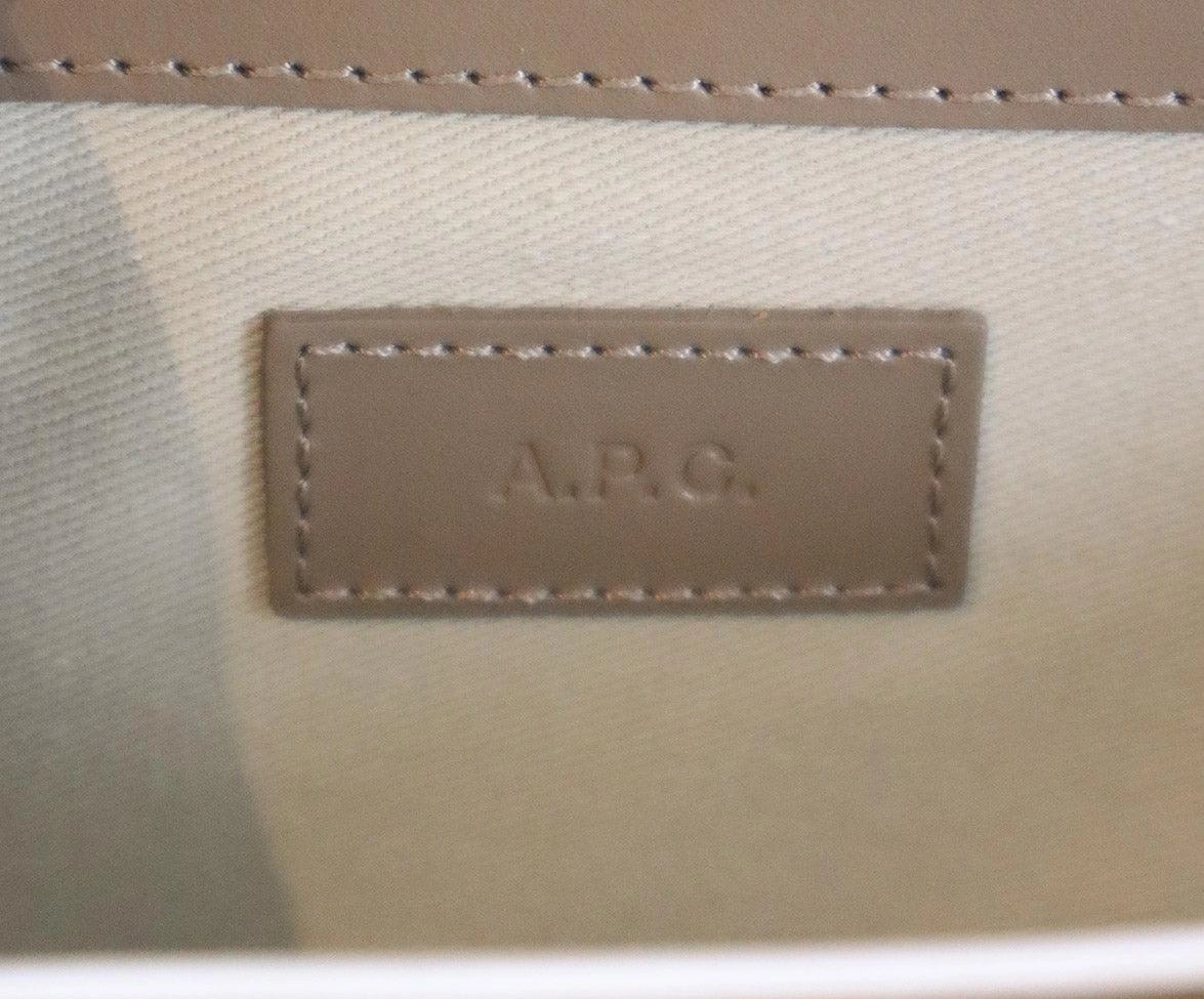A.P.C. Taupe Leather Crossbody