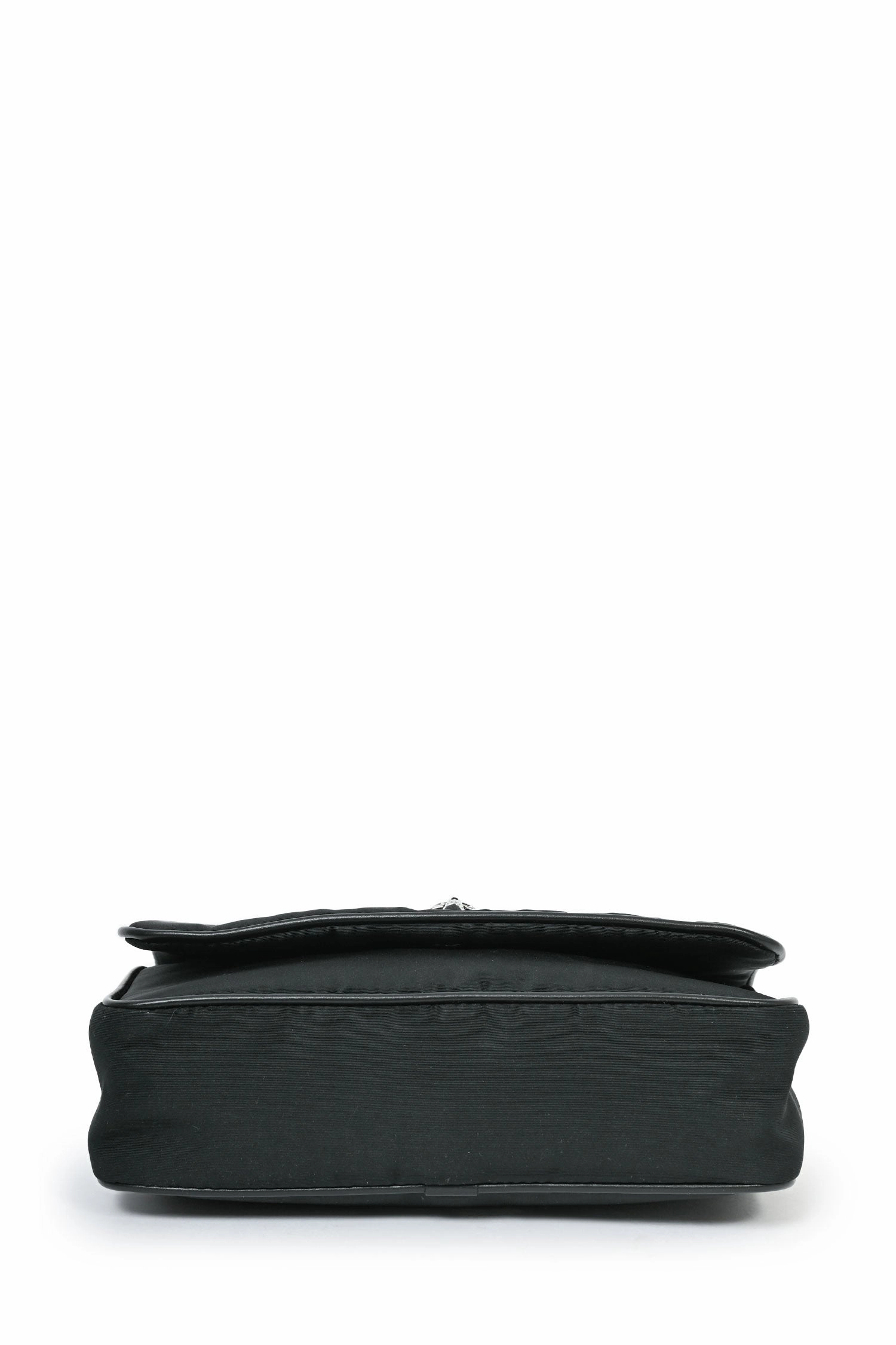 Alexander McQueen Black Nylon Logo Skull Shoulder Bag