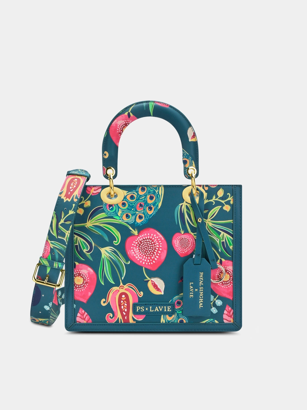 Anar Mor Print Small Box Satchel Bag