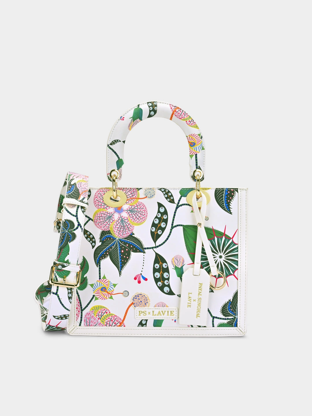 Anar Mor Print Small Box Satchel Bag