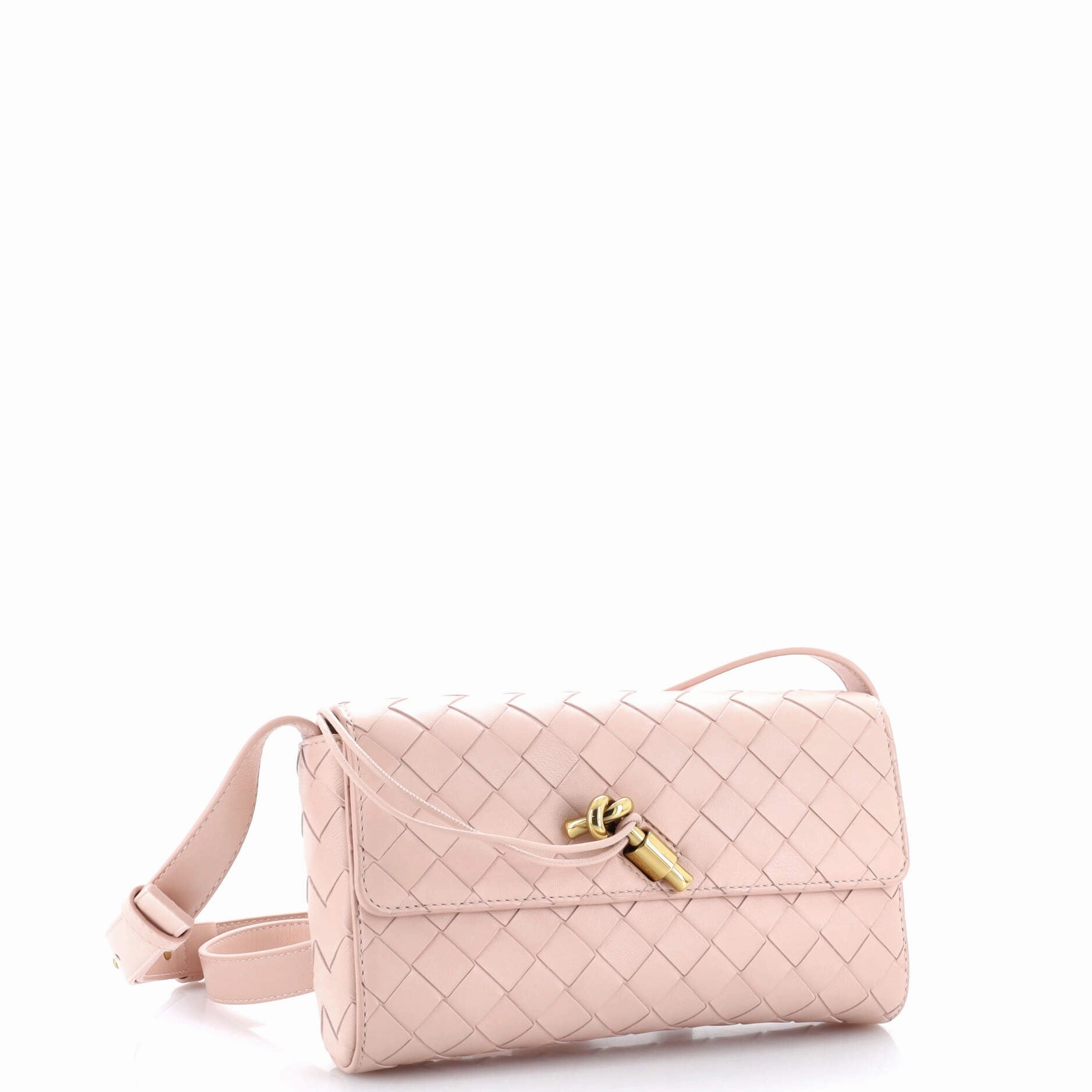 Andiamo Shoulder Bag Intrecciato Leather