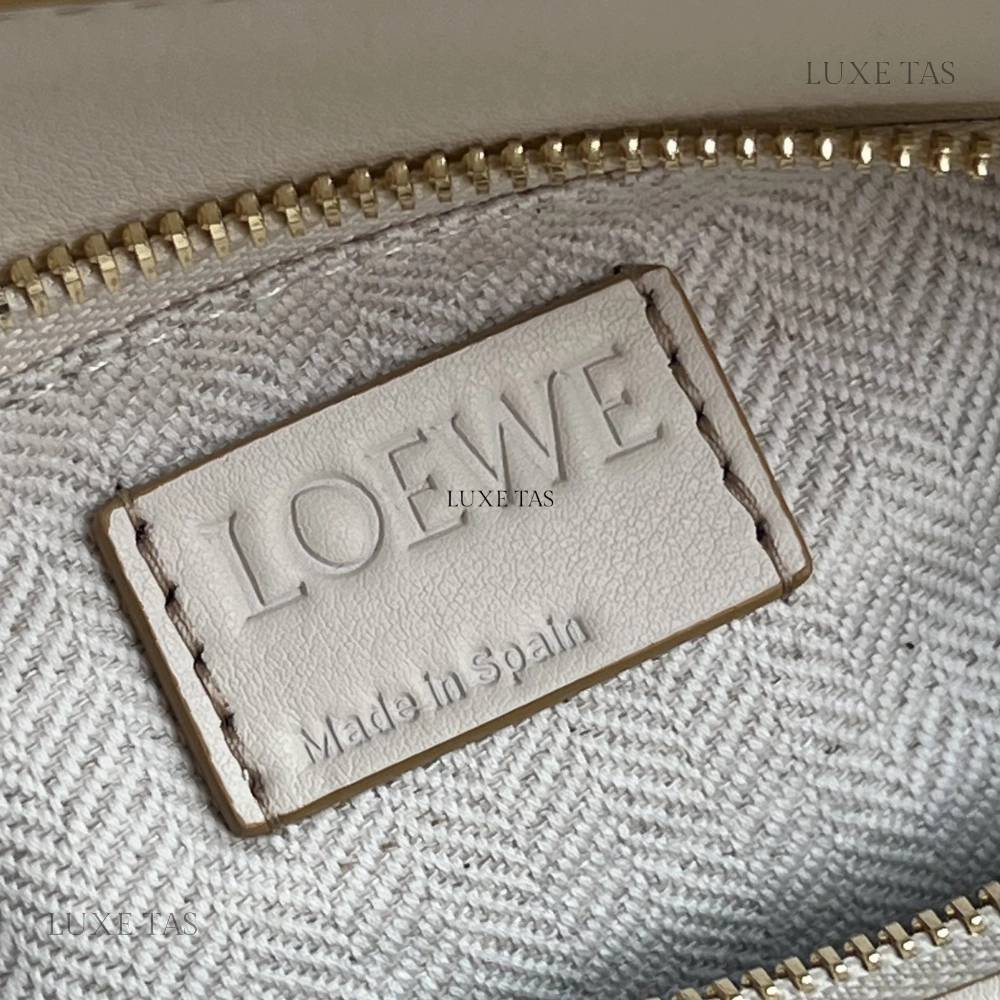 Angora Dusty Beige Small Puzzle Bag In Classic Calfskin Leather Crossbody Bag for Women