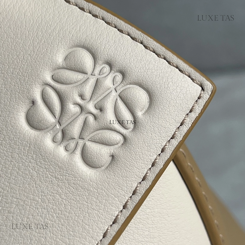 Angora Dusty Beige Small Puzzle Bag In Classic Calfskin Leather Crossbody Bag for Women