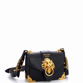 Animalier Cahier Crossbody Bag City Calf and Saffiano Small