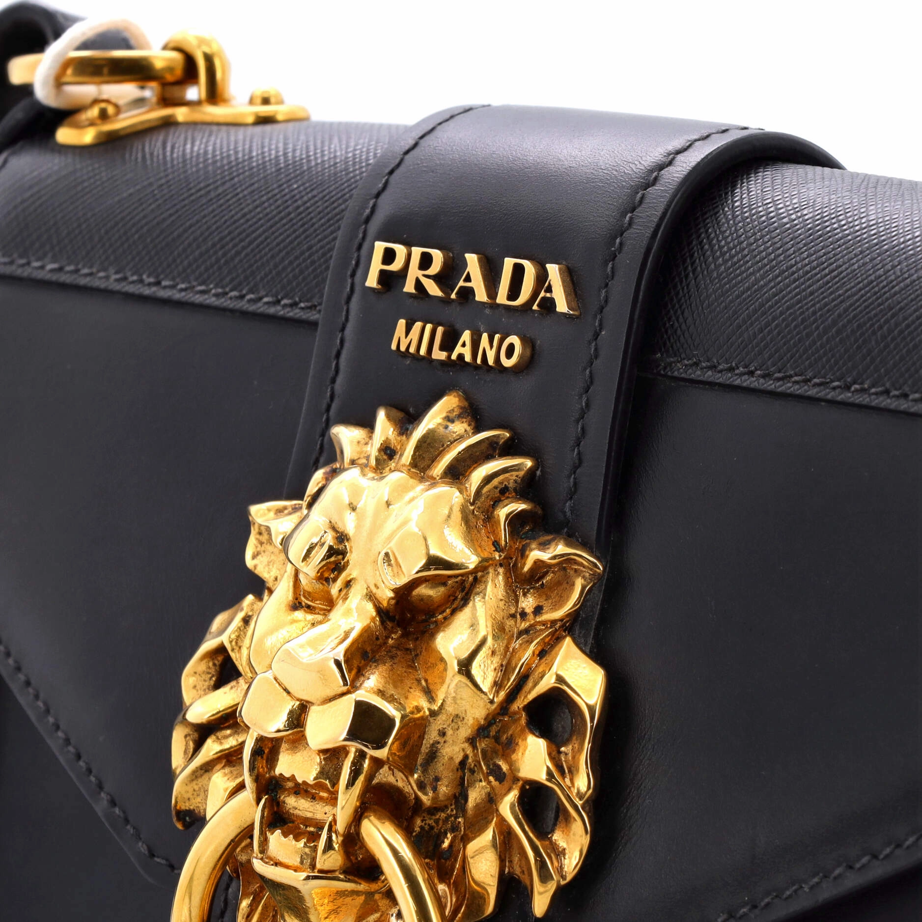 Animalier Cahier Crossbody Bag City Calf and Saffiano Small