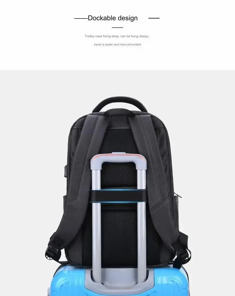 Anti-theft Business Laptop Backpack Bag for Men Women with USB Charging Port 1229
