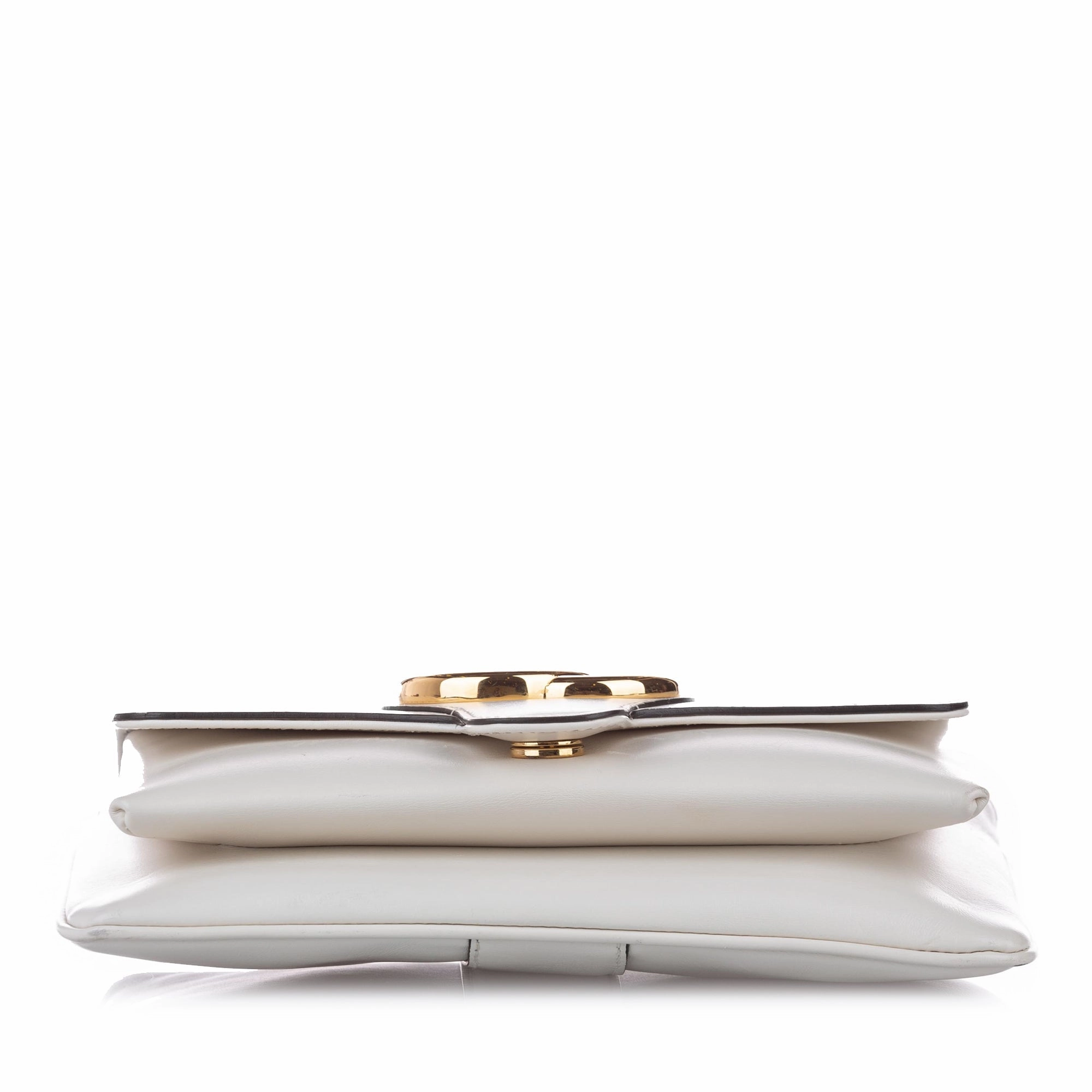 Arli Leather Crossbody Bag White
