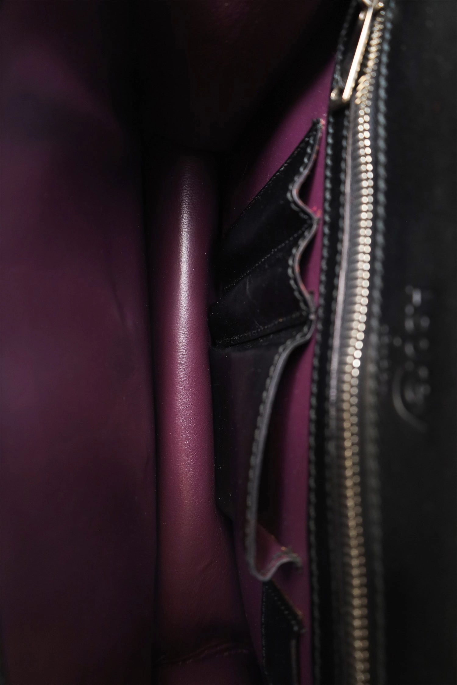 Asprey Black Bull Leather Small Briefcase with Strap