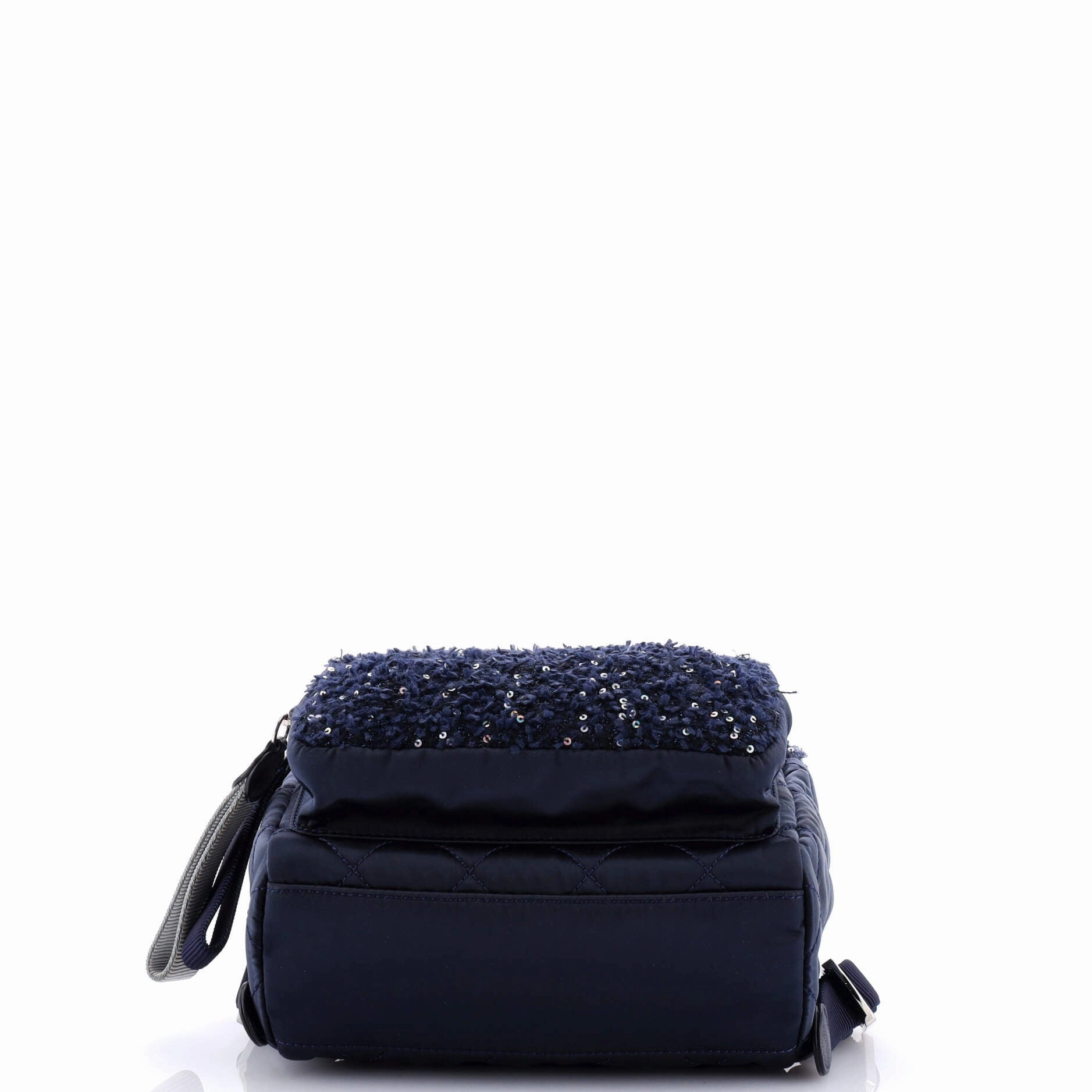 Astronaut Essentials Backpack Quilted Nylon with Tweed Small