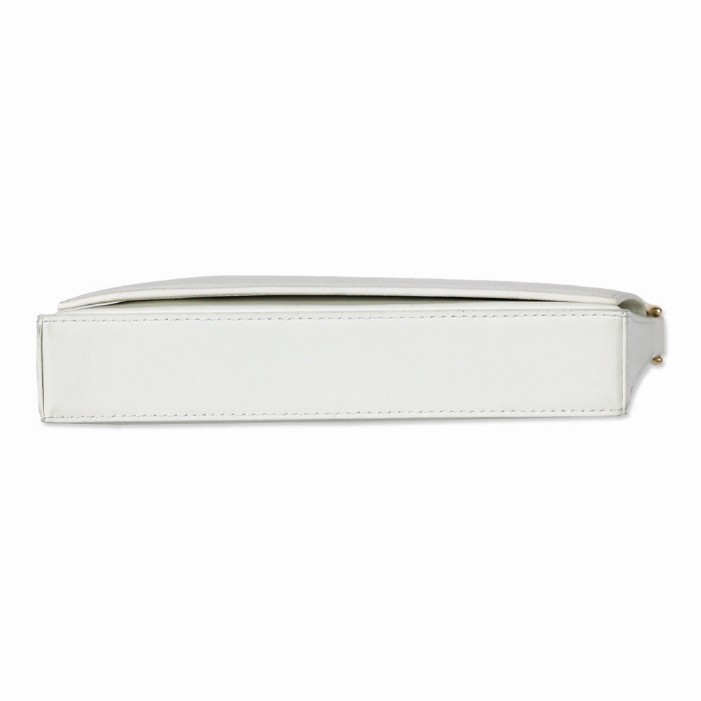 Aupen Purpose Snow White Leather Shoulder Bag