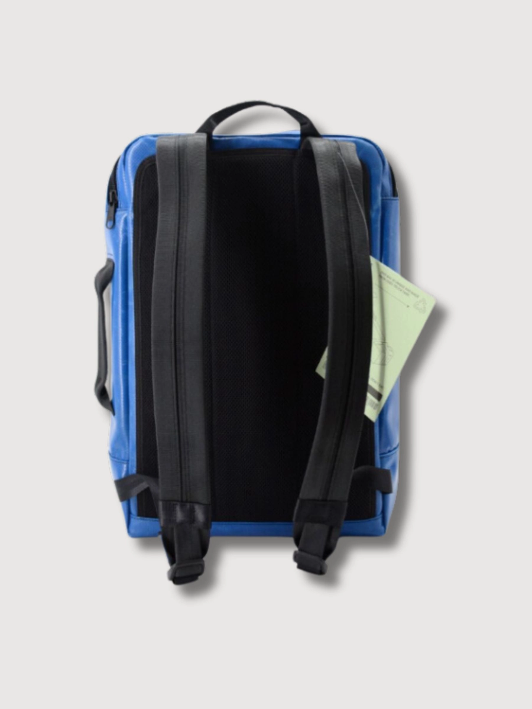 Backpack F306 Hazzard Dark Blue & Yellow In Used Truck Tarps | Freitag