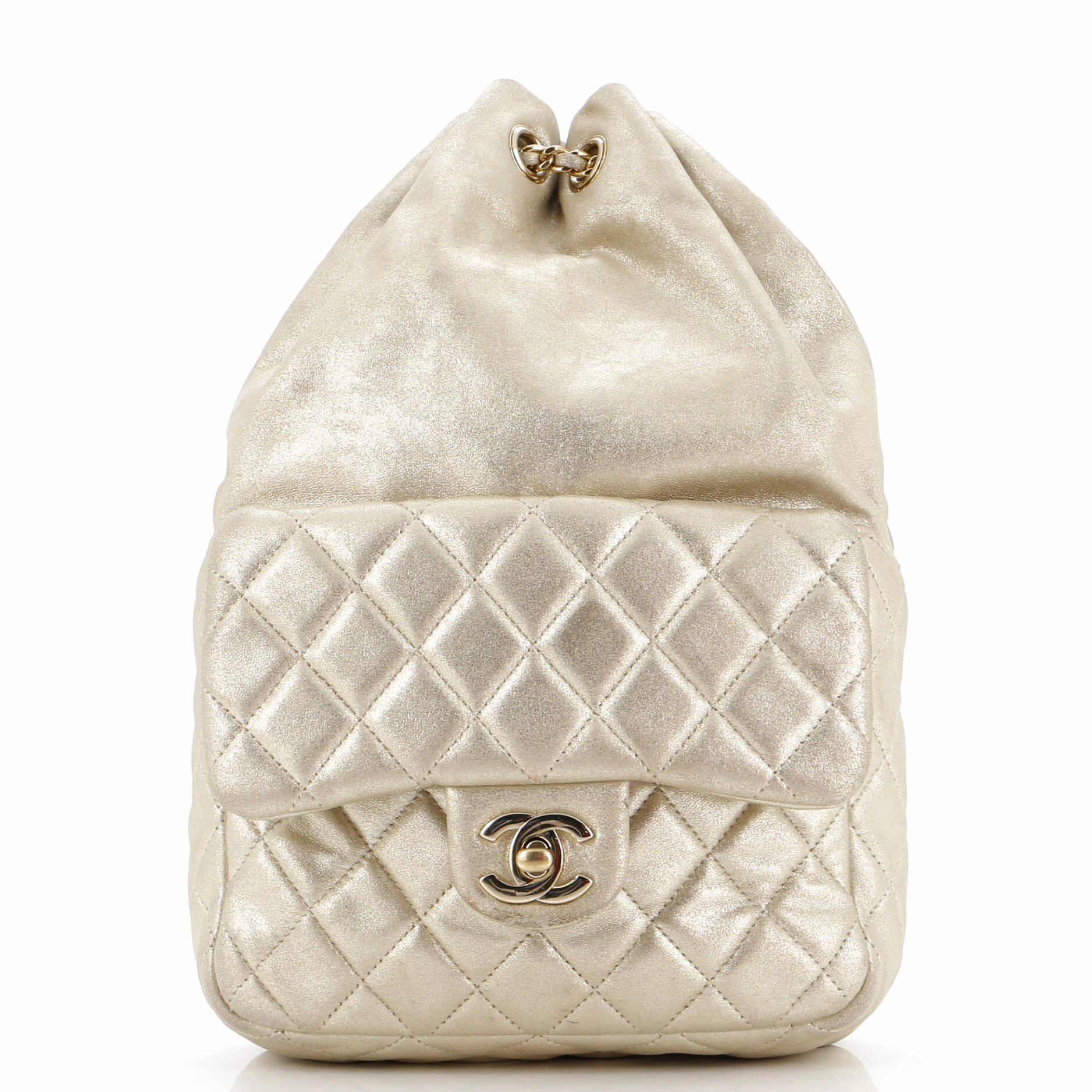 Backpack In Seoul Metallic Lambskin Small