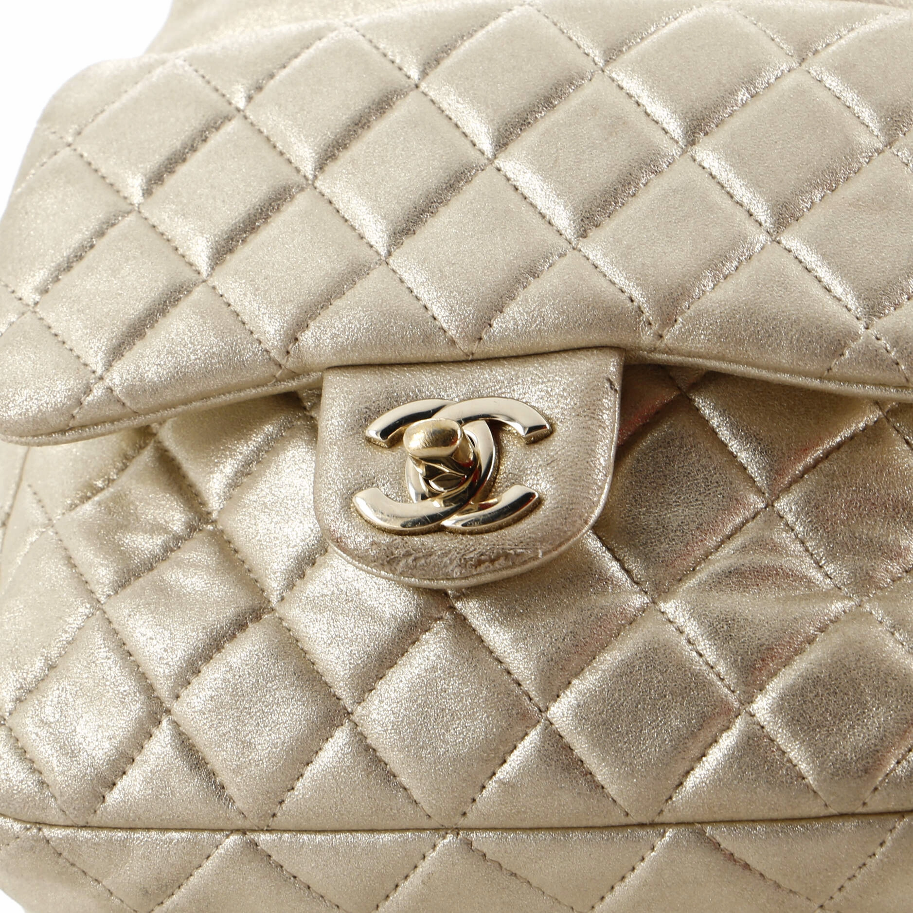 Backpack In Seoul Metallic Lambskin Small