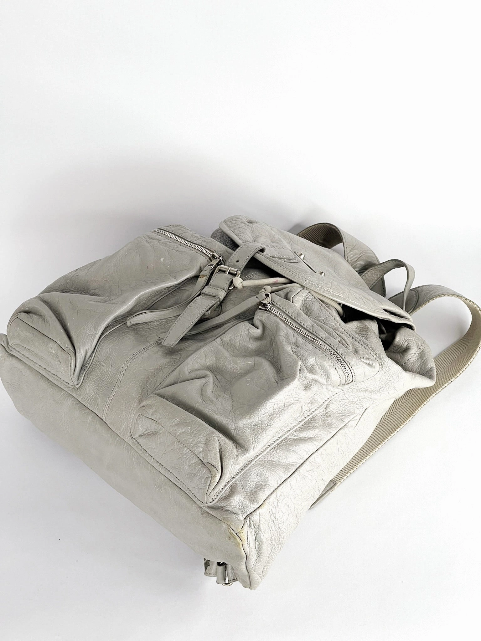 Balenciaga Backpack in Grey Leather