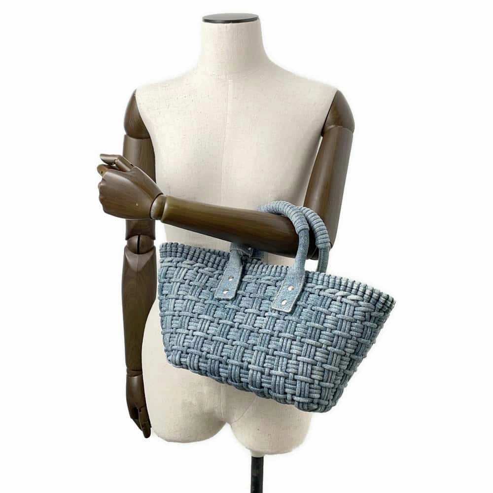 BALENCIAGA Bistro 2WAY Shoulder Bag Blue671342 Denim Size XS