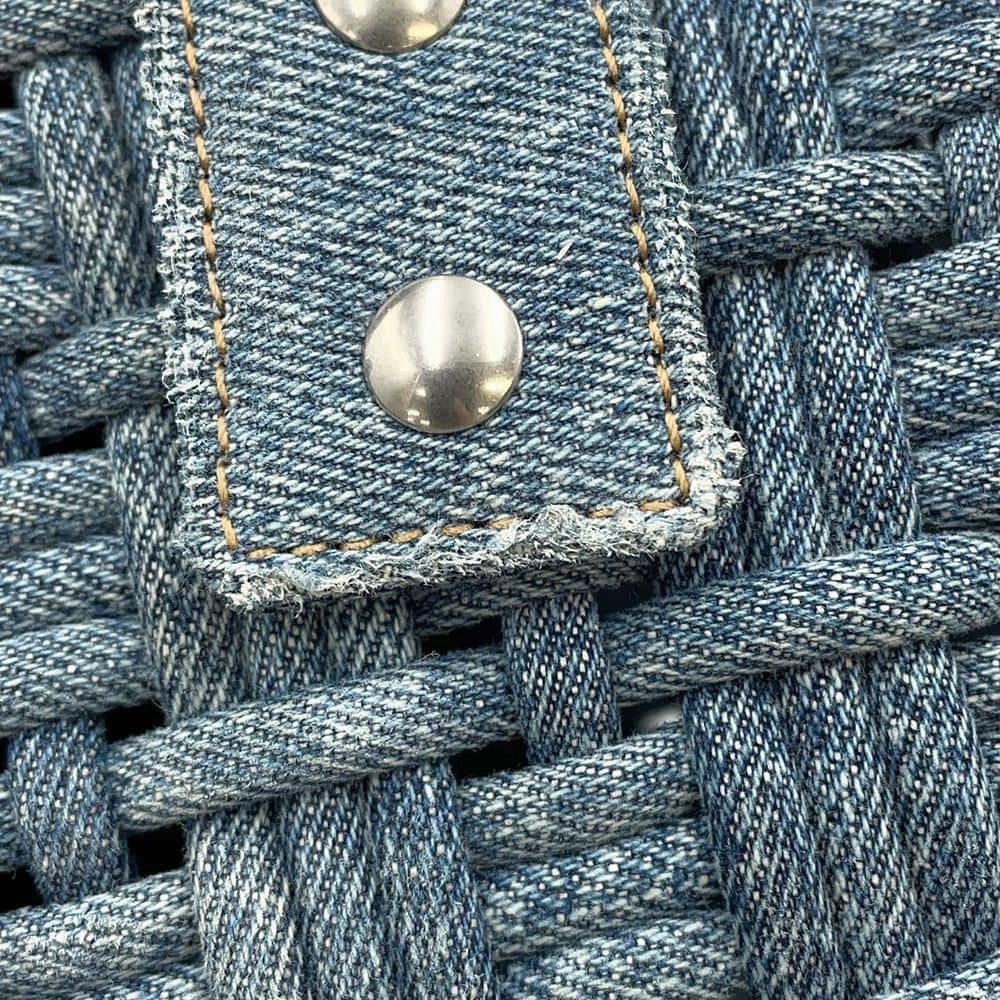 BALENCIAGA Bistro 2WAY Shoulder Bag Blue671342 Denim Size XS