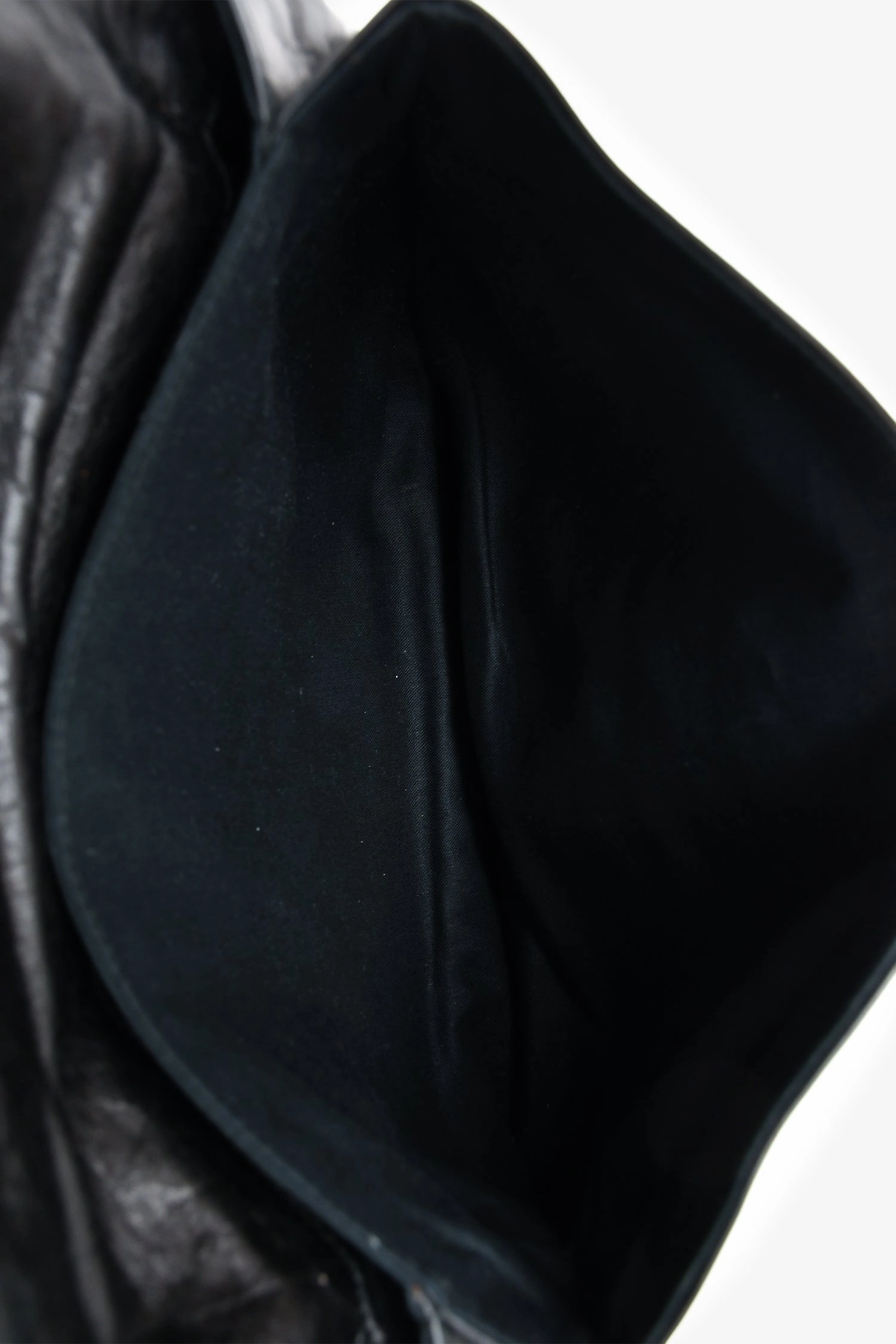 Balenciaga Black Leather City Brougues Envelope Clutch
