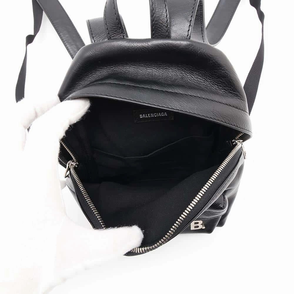 BALENCIAGA Soft XXS Backpack Black580026 Leather