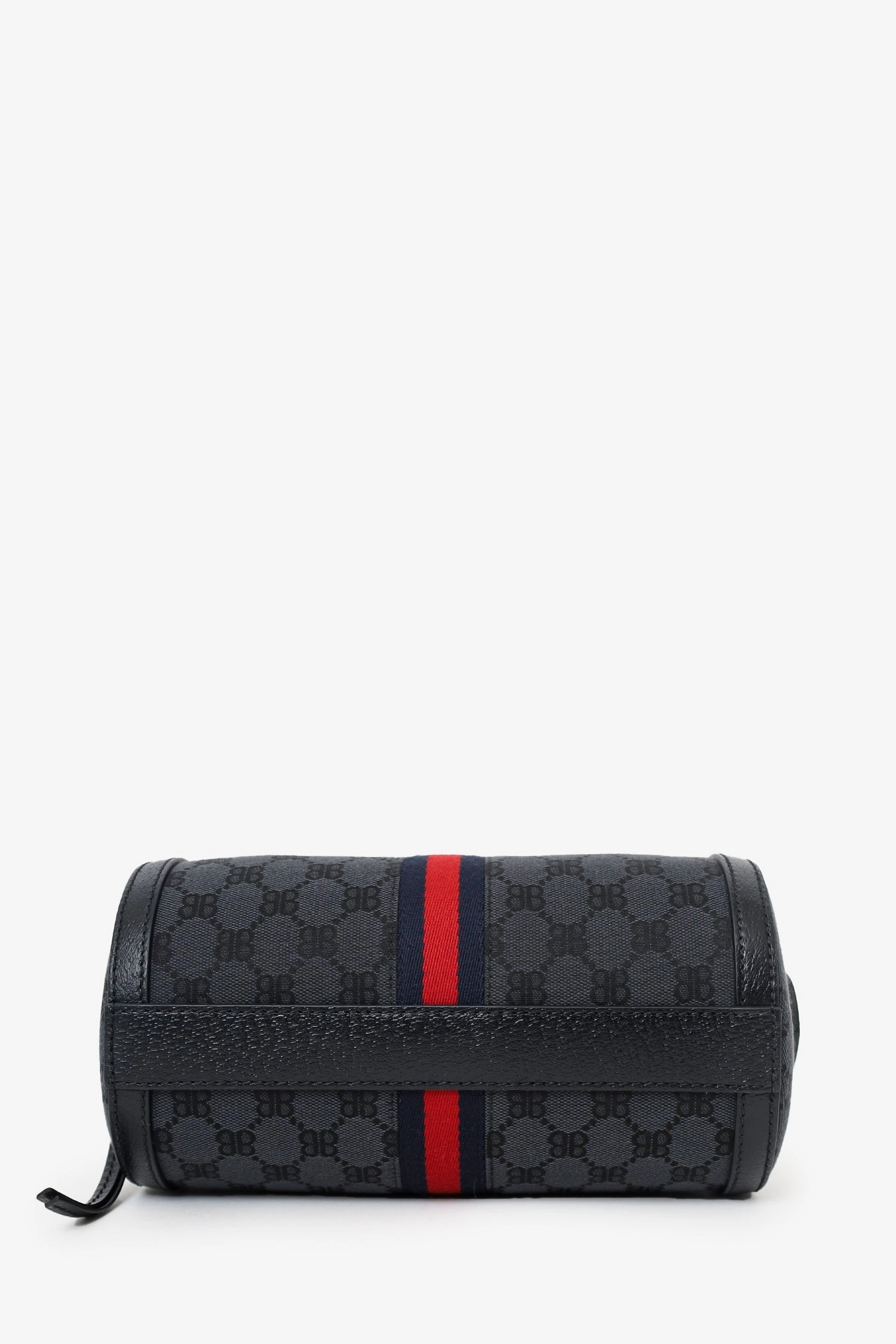 Balenciaga x Gucci Black Canvas and Leather The Hacker Project Boston Bag with Strap