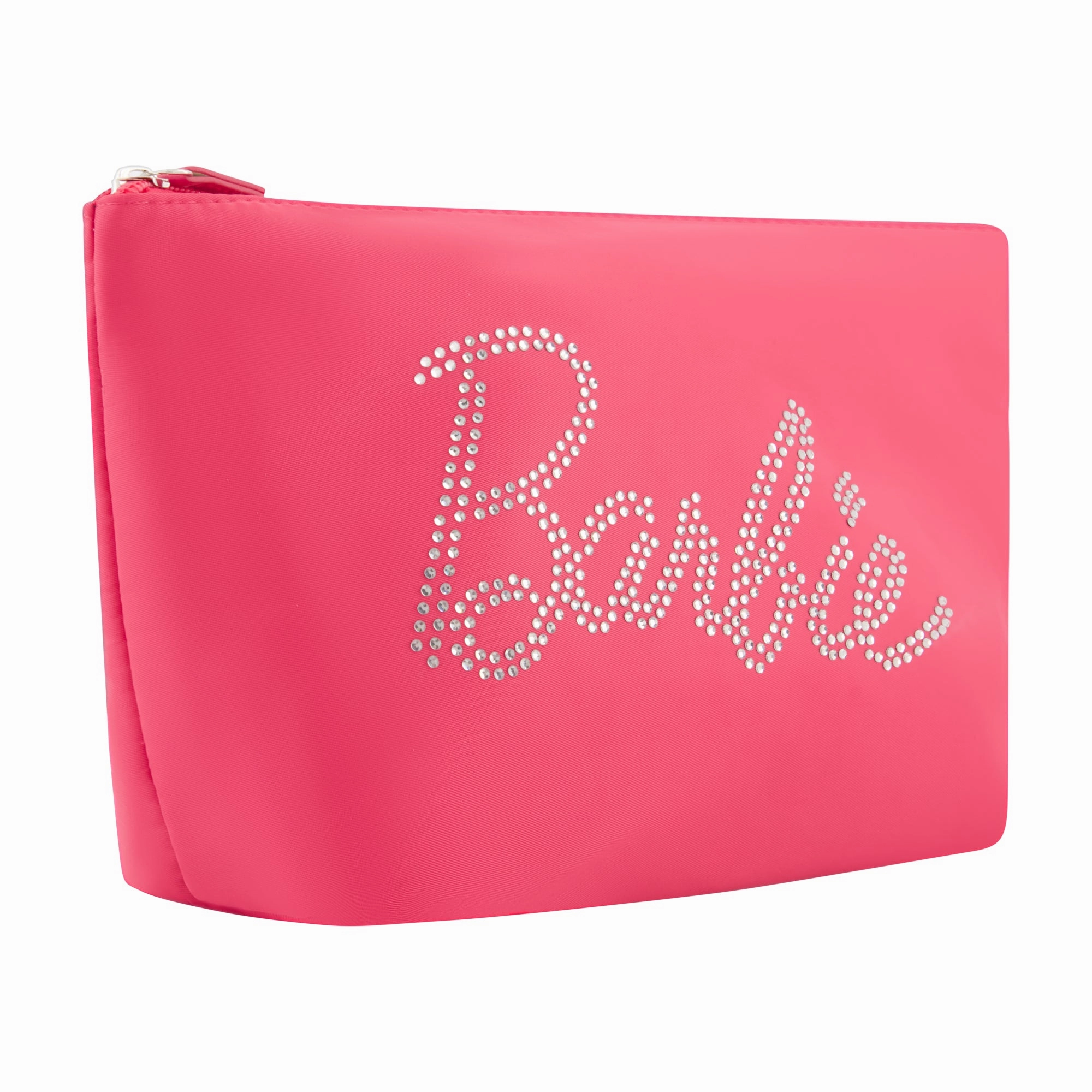 Barbie Rhinestone Logo Cosmetic Bag