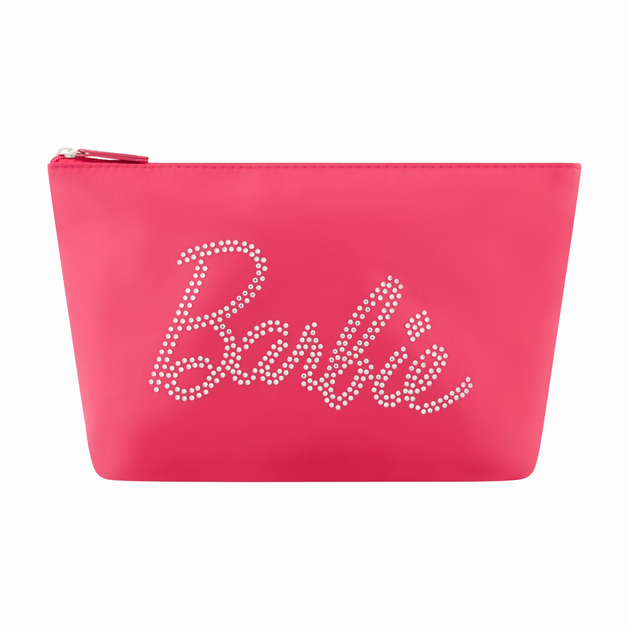Barbie Rhinestone Logo Cosmetic Bag