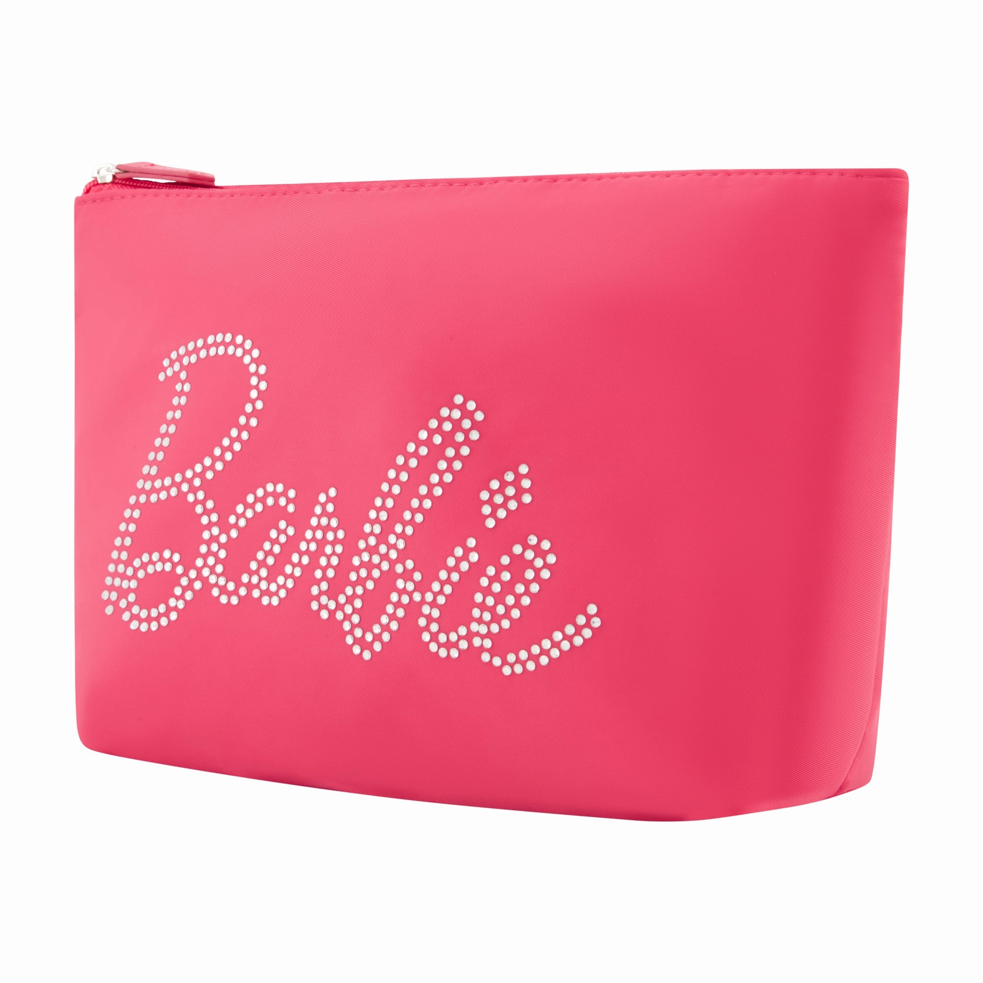 Barbie Rhinestone Logo Cosmetic Bag