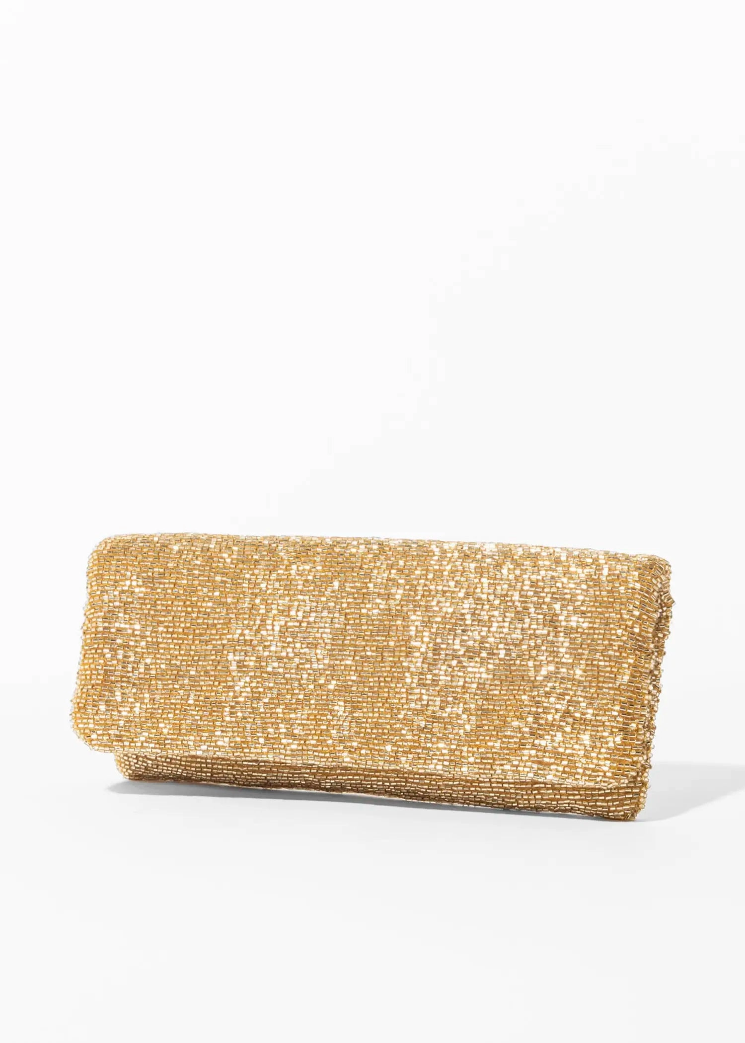 Beaded Fold Over clutch