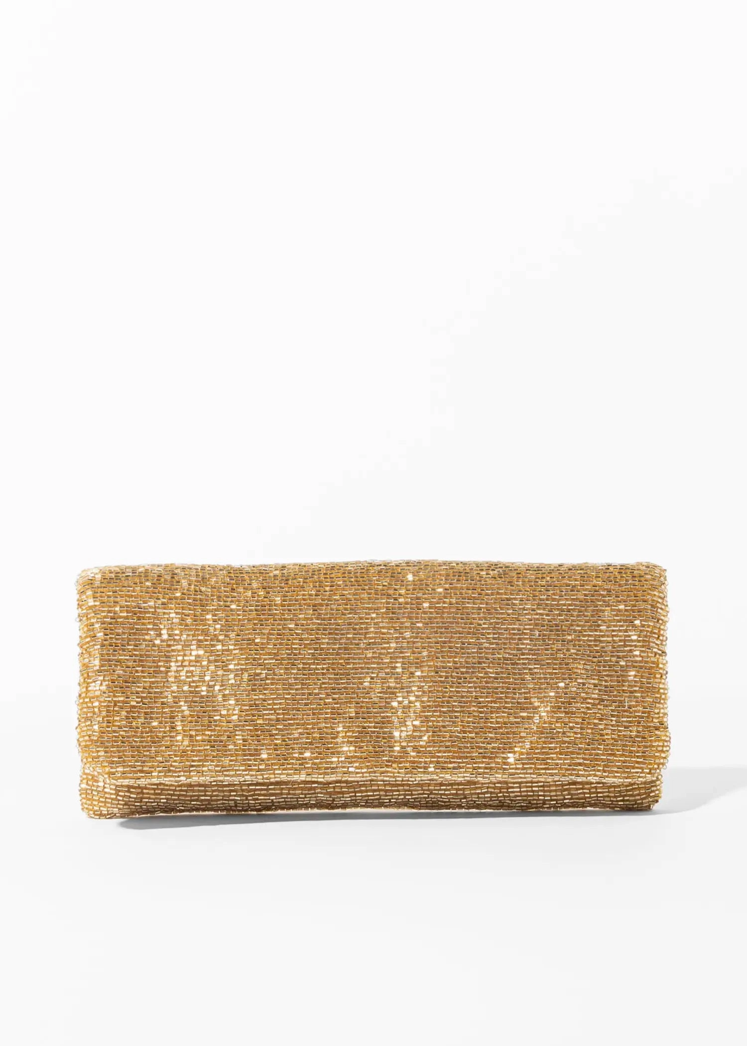 Beaded Fold Over clutch