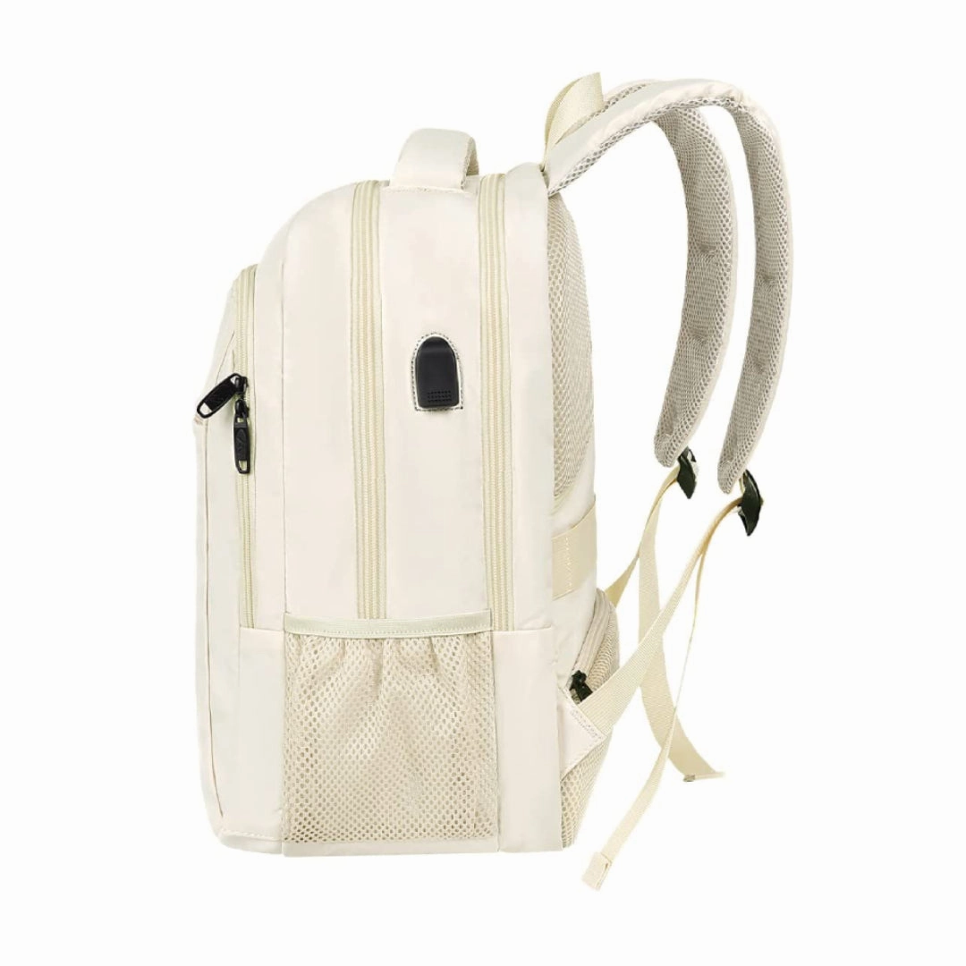 Beige Mlassic Laptop Backpack for University