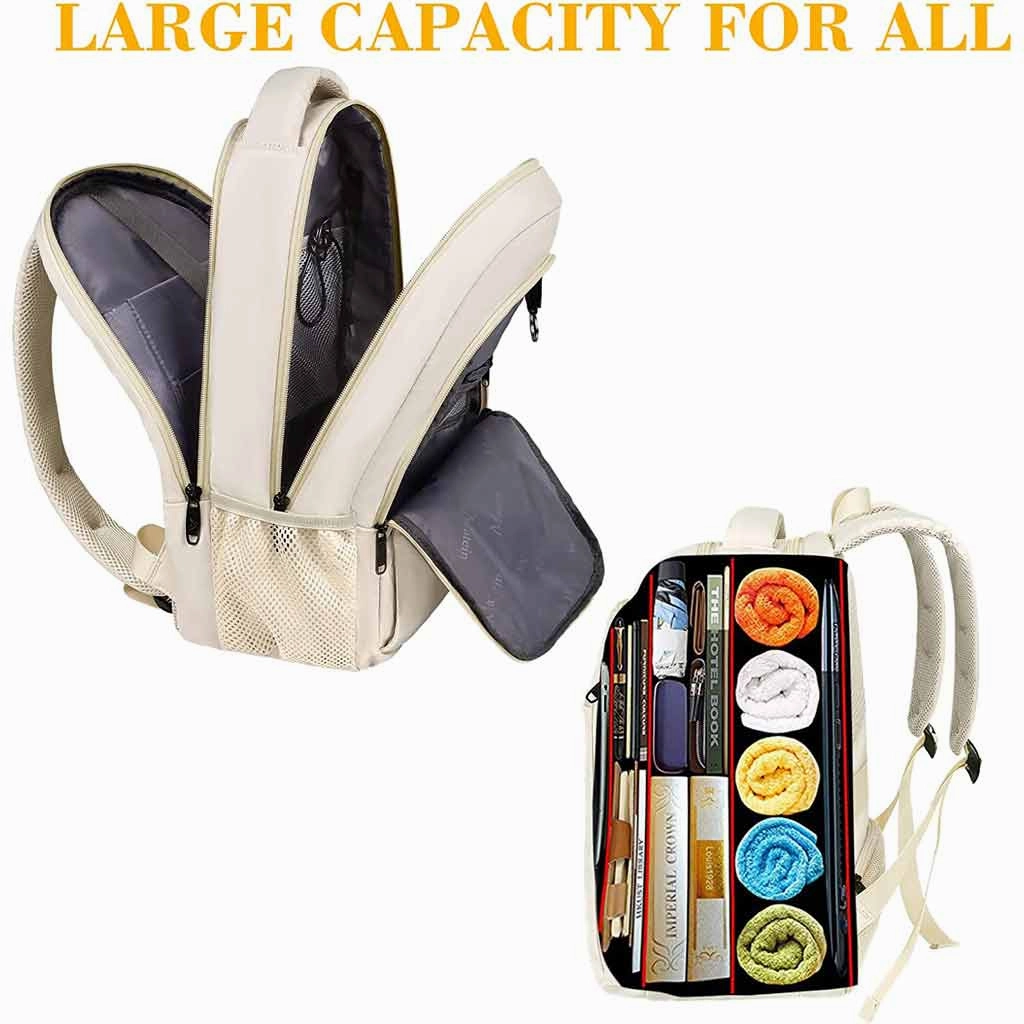 Beige Mlassic Laptop Backpack for University