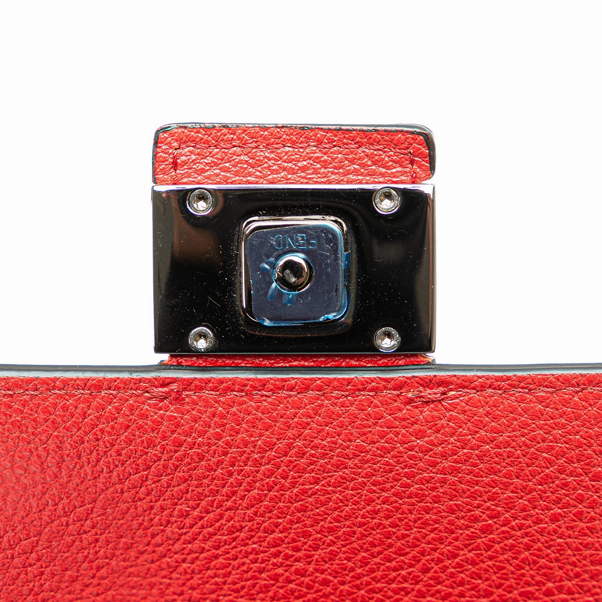 Bicolor Leather Phone Holder Crossbody