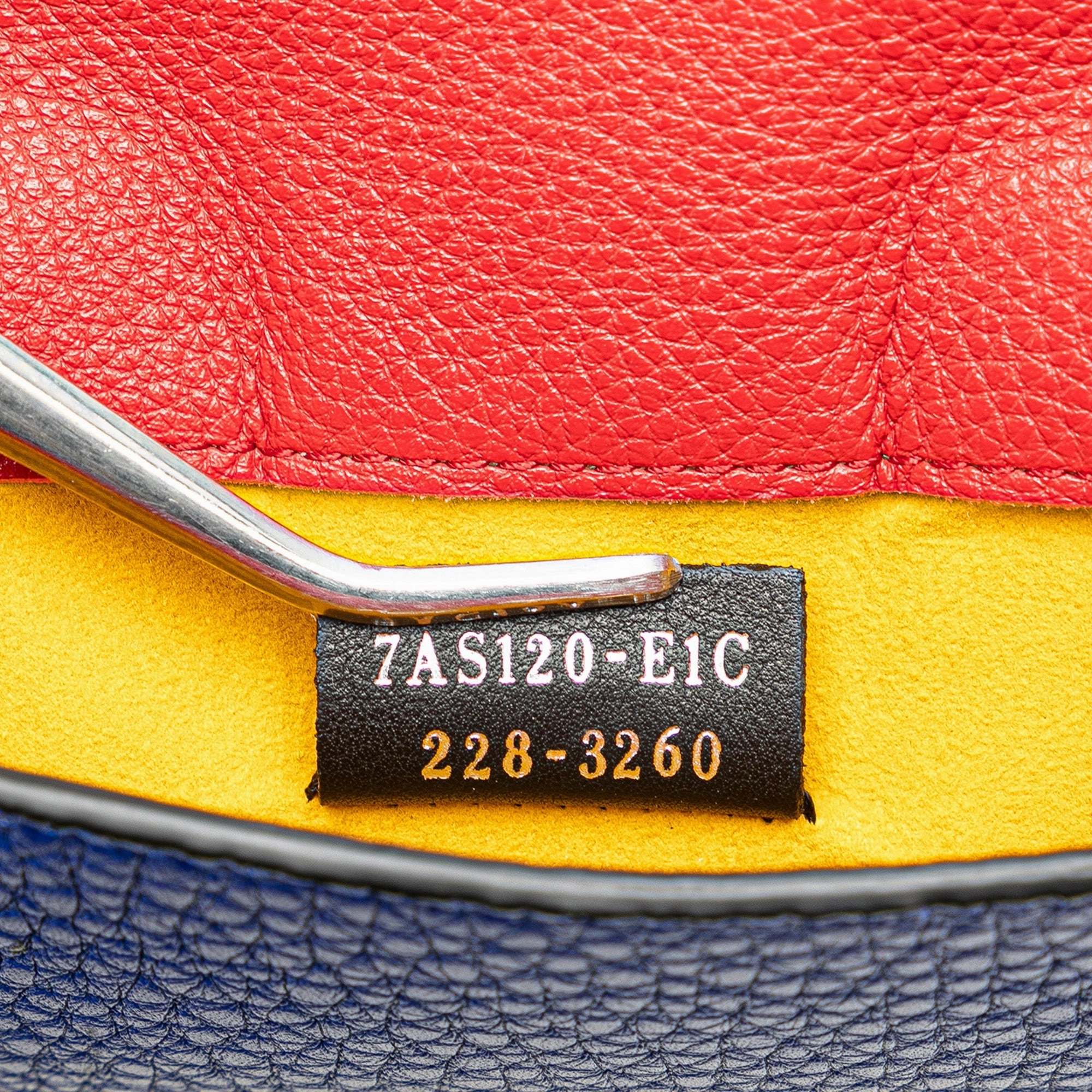 Bicolor Leather Phone Holder Crossbody