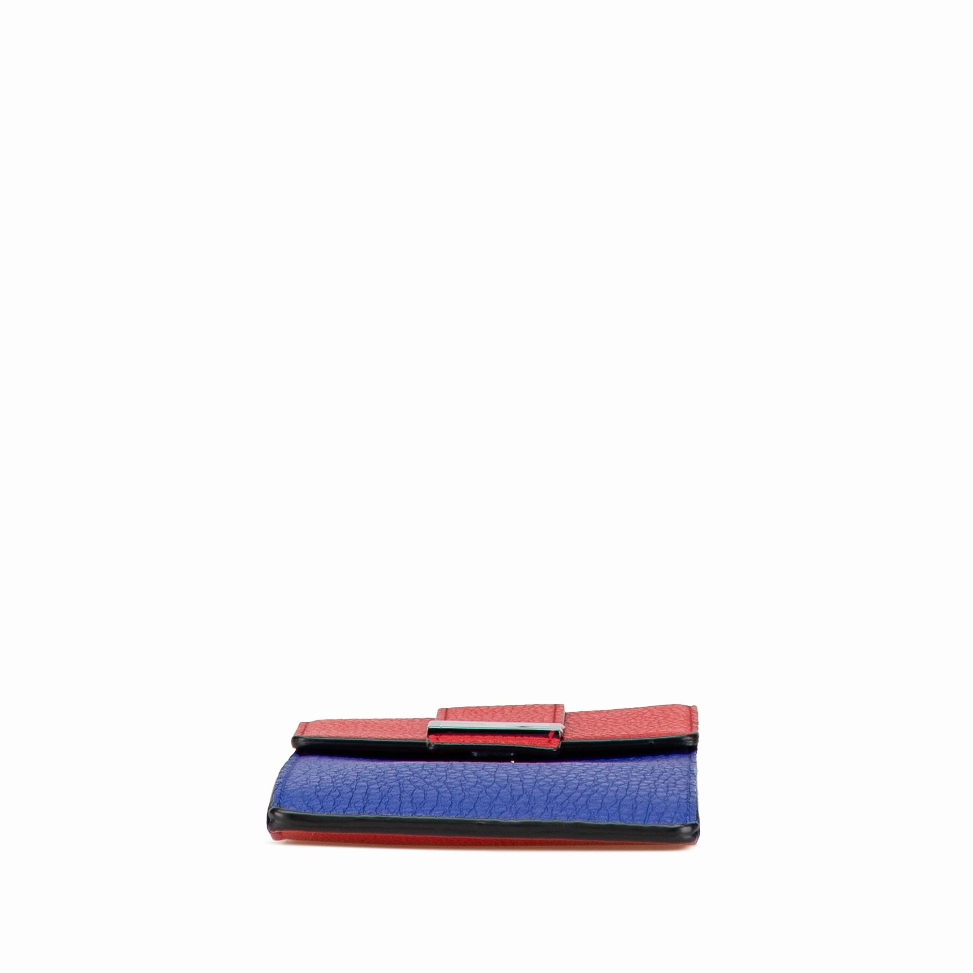 Bicolor Leather Phone Holder Crossbody
