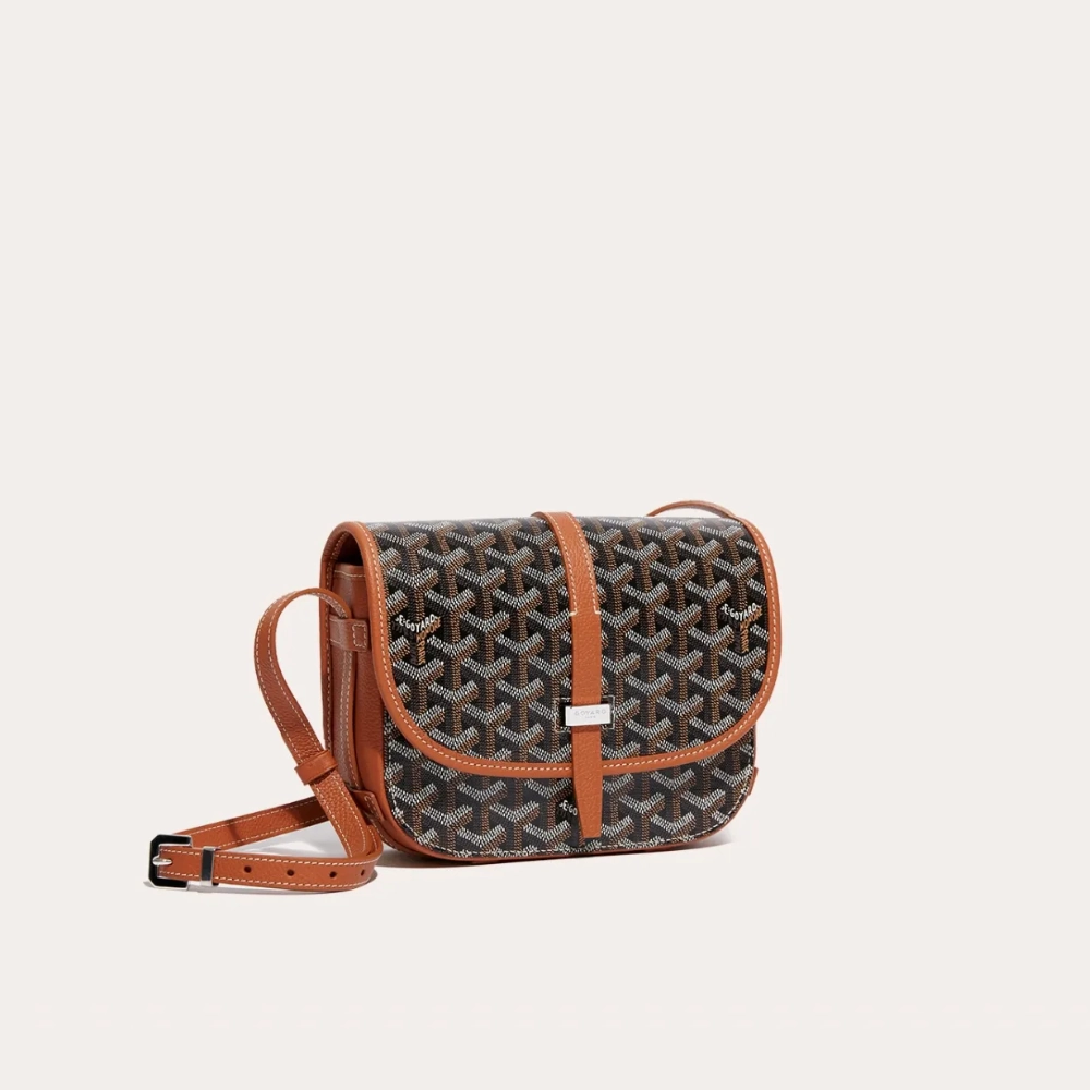 Black & Tan Belvedere PM Bag Leather Crossbody Bag for Women