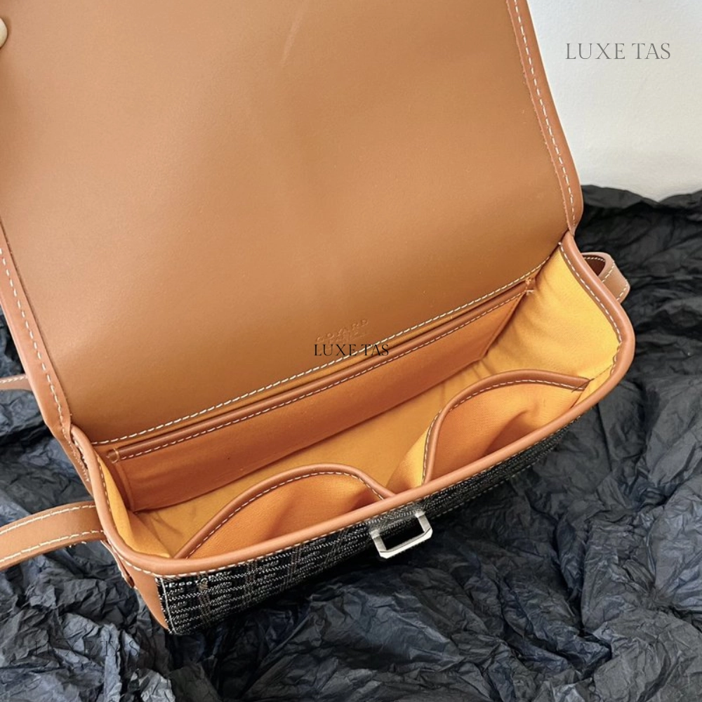 Black & Tan Belvedere PM Bag Leather Crossbody Bag for Women