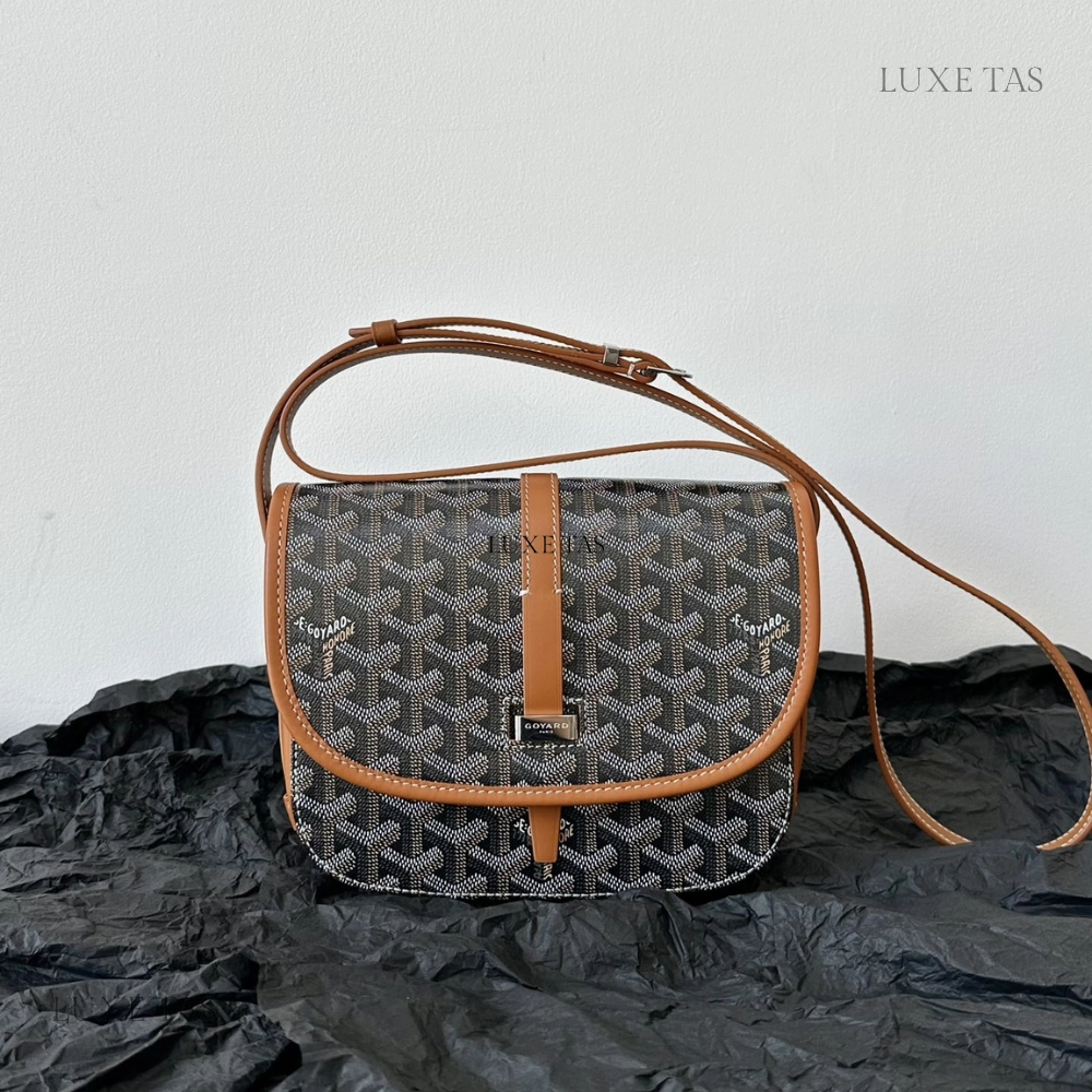 Black & Tan Belvedere PM Bag Leather Crossbody Bag for Women