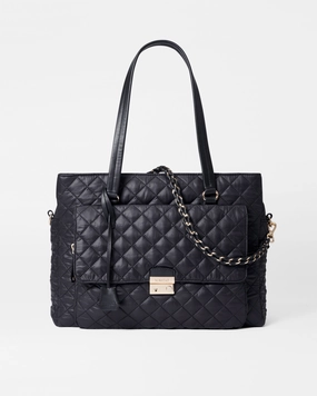 Black Crosby Lock Tote