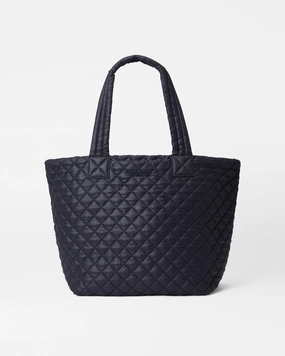 Black Medium Metro Tote Deluxe