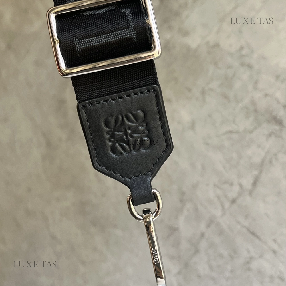 Black Mini Camera Crossbody Bag In Satin Calfskin Leather Crossbody Bag for Men