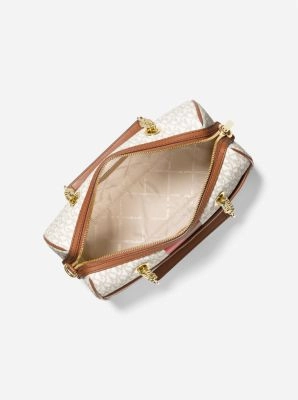 Blaire Medium Logo Stripe Satchel