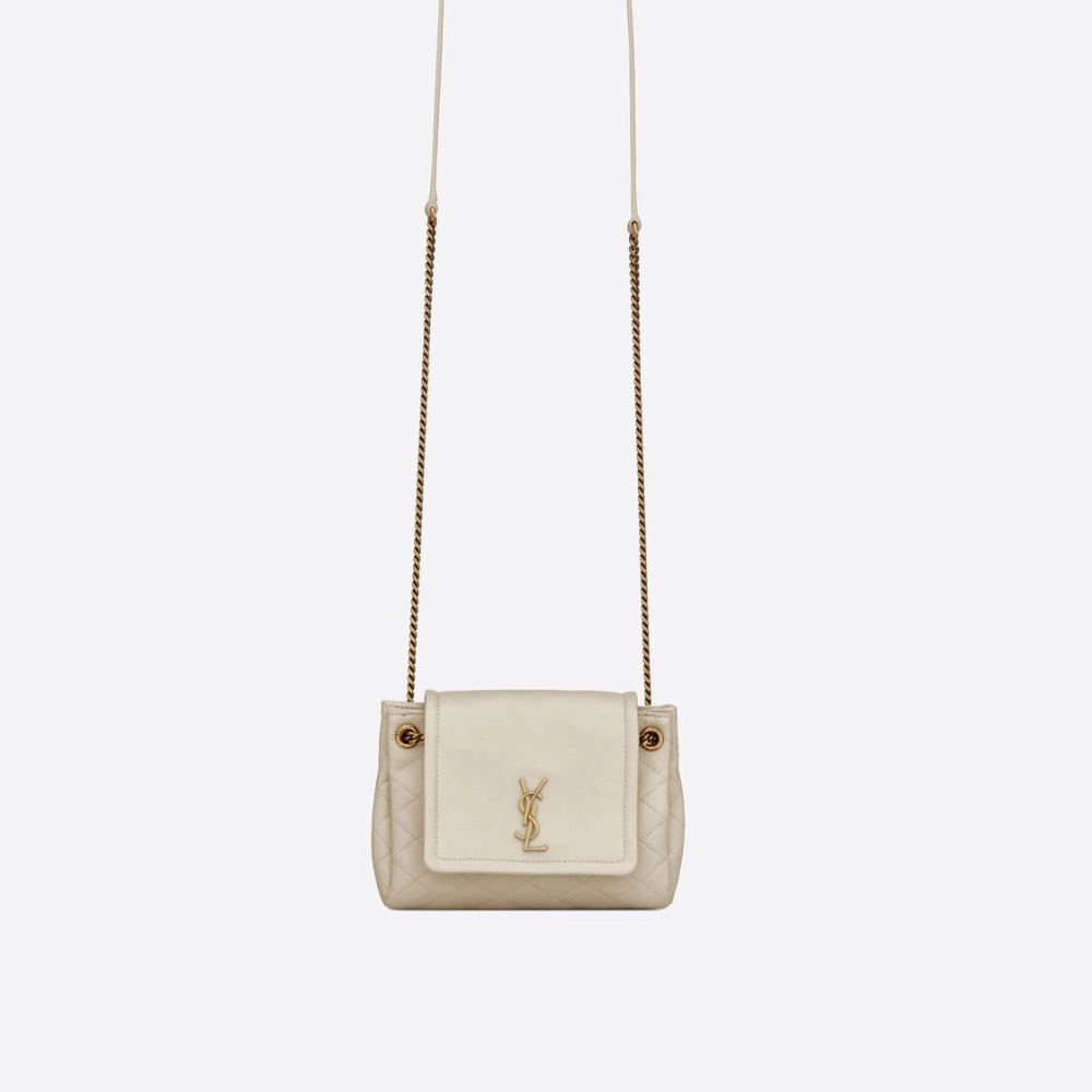 Blanc Vintage Mini Nolita In Lambskin Leather Crossbody Bag for Women