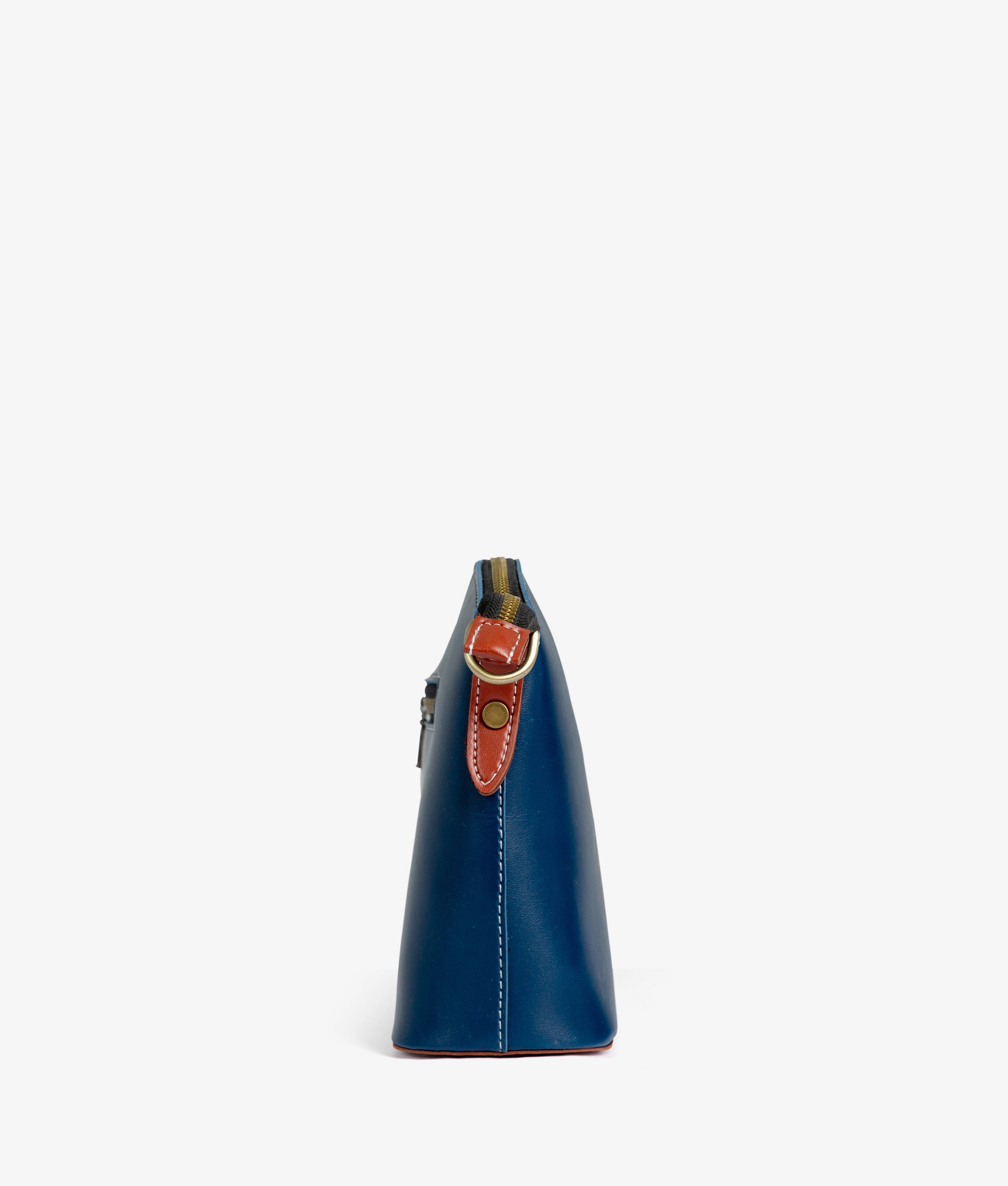 Blue dome cross-body bag