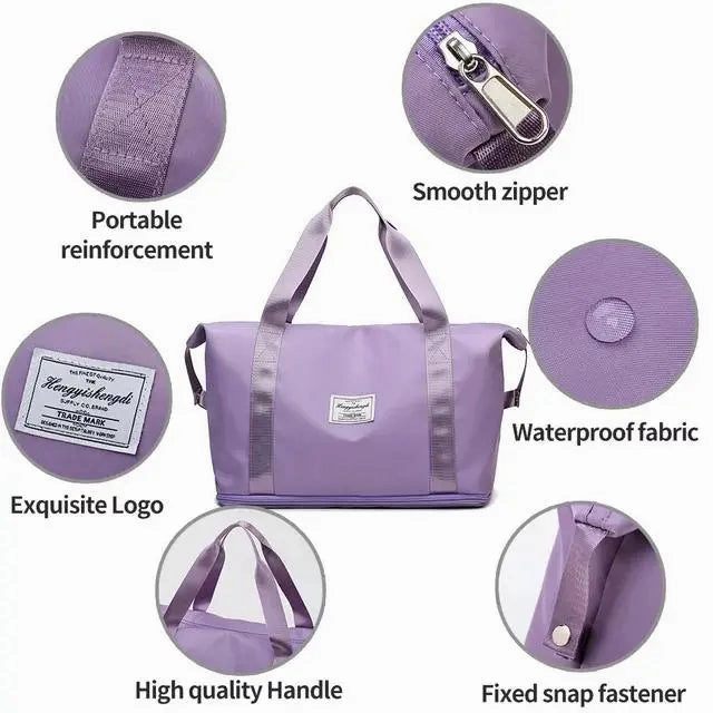 Blue Travel Duffel Bag for Men & Women 4039