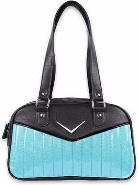 Bonneville Bowler Purse with Chevron Logo