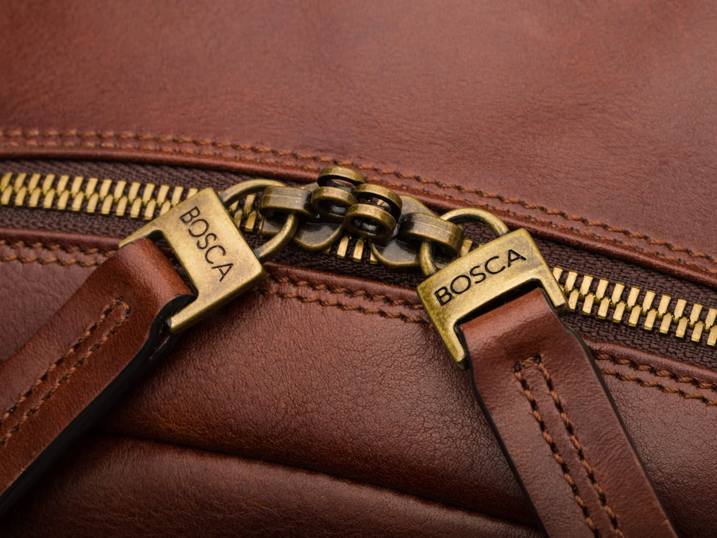 Bosca Dolce Leather Backpack