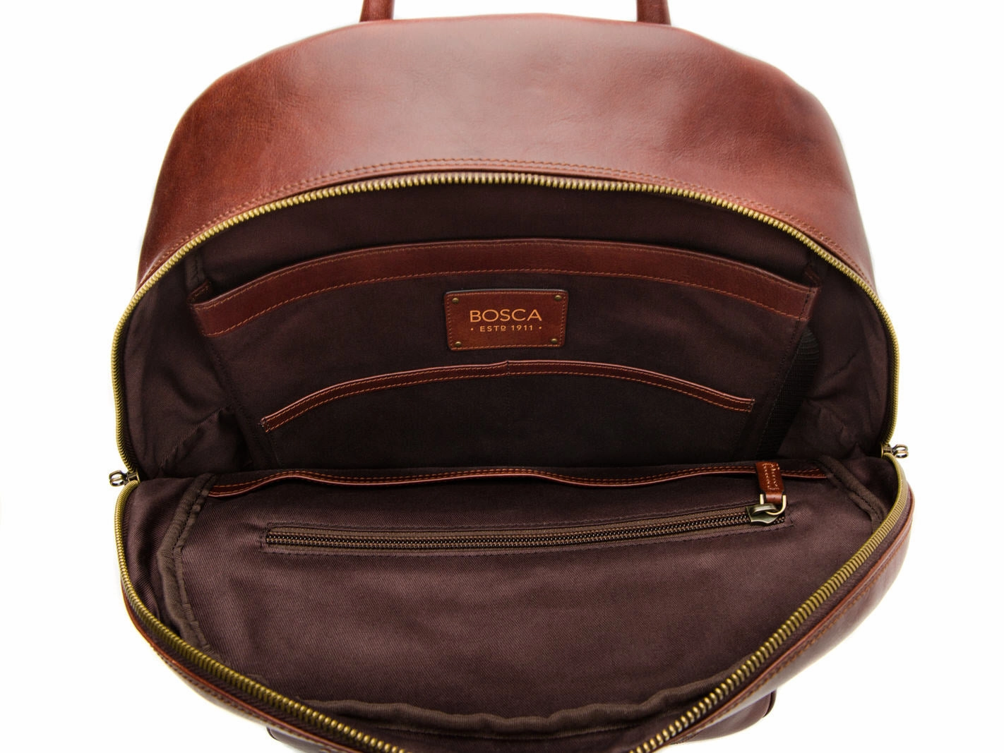 Bosca Dolce Leather Backpack