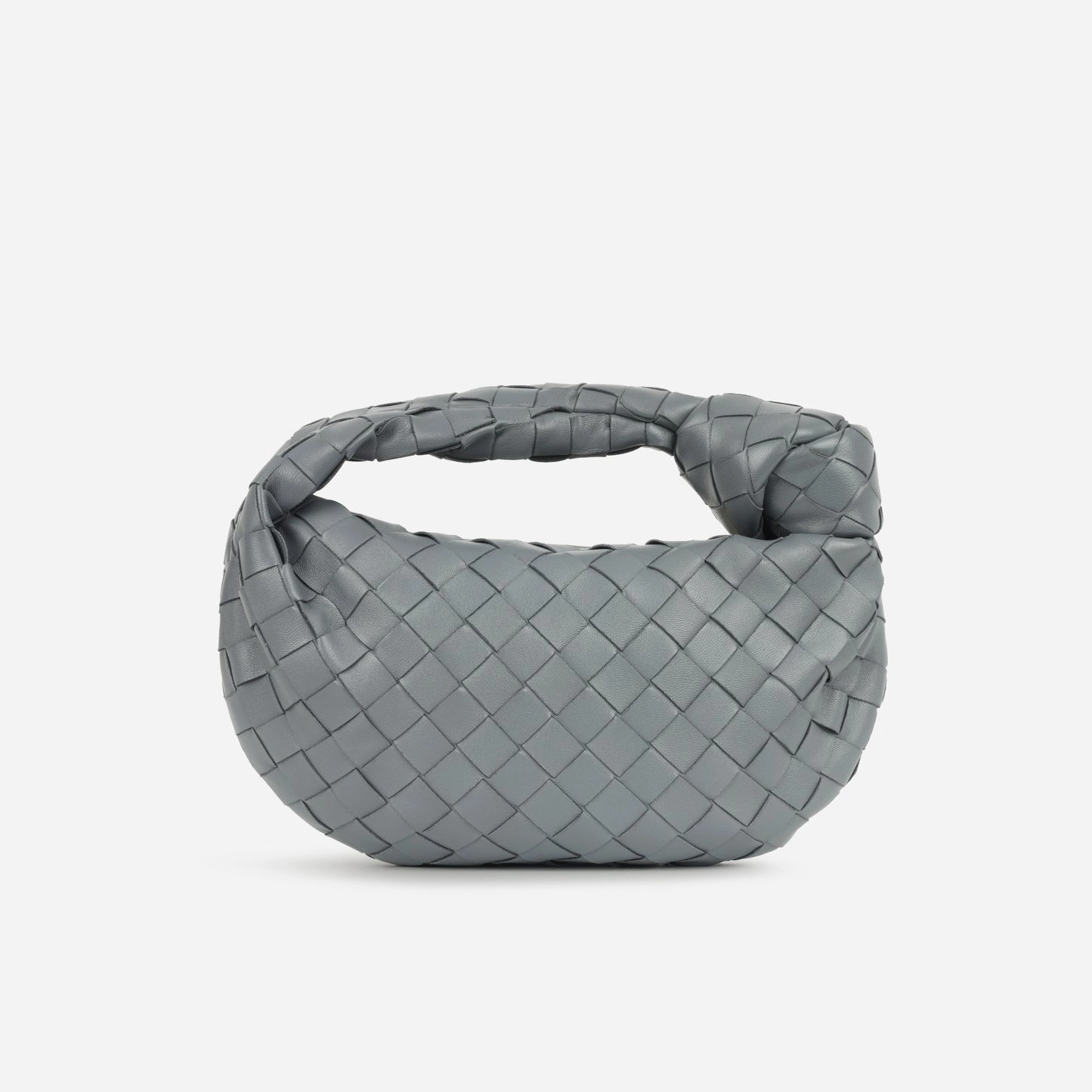 Bottega Veneta - Mini Jodie - Grey Lambskin Intrecciato GHW - Pre-Loved