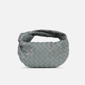 Bottega Veneta - Mini Jodie - Grey Lambskin Intrecciato GHW - Pre-Loved